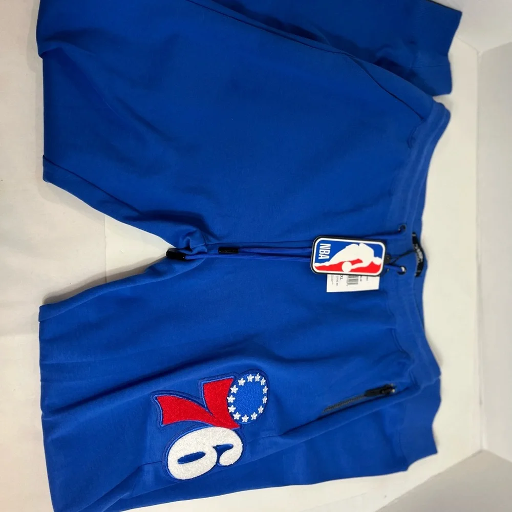 Men's Pro Standard Royal Philadelphia 76ers Chenille Team Jogger Pants! - Picture 9 of 14